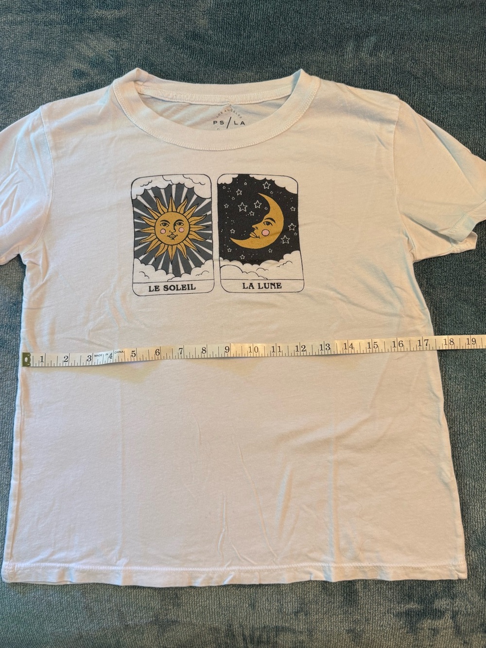 Celestial Tee with Sun & Moon Graphic - Picture 2 of 6